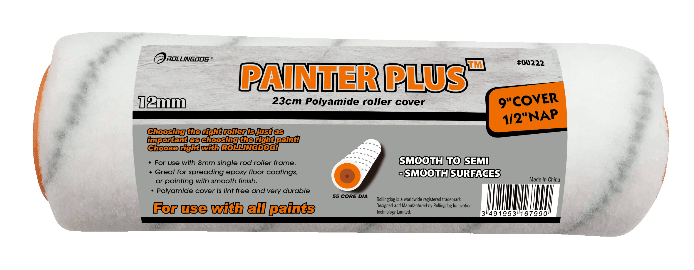 PAINTER PLUSTM 9" Polyamide Roller Cover                                                                                                                                                                