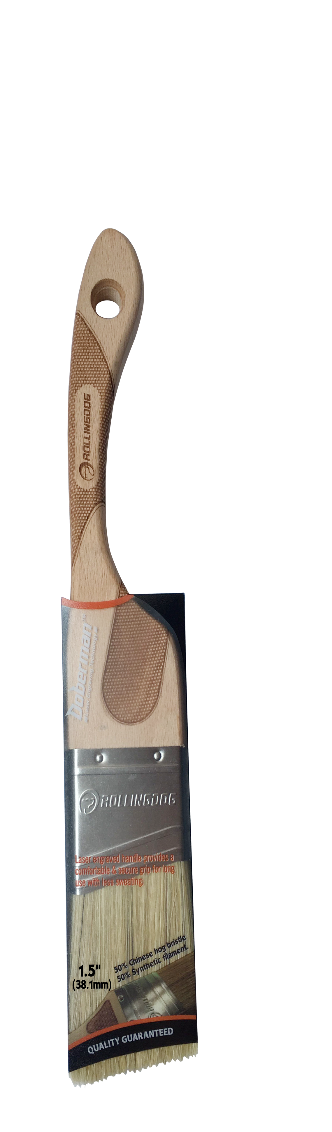 DOBERMANTM 1.5" Laser engraved handle Angular Paint Brush                                                                                                                                               