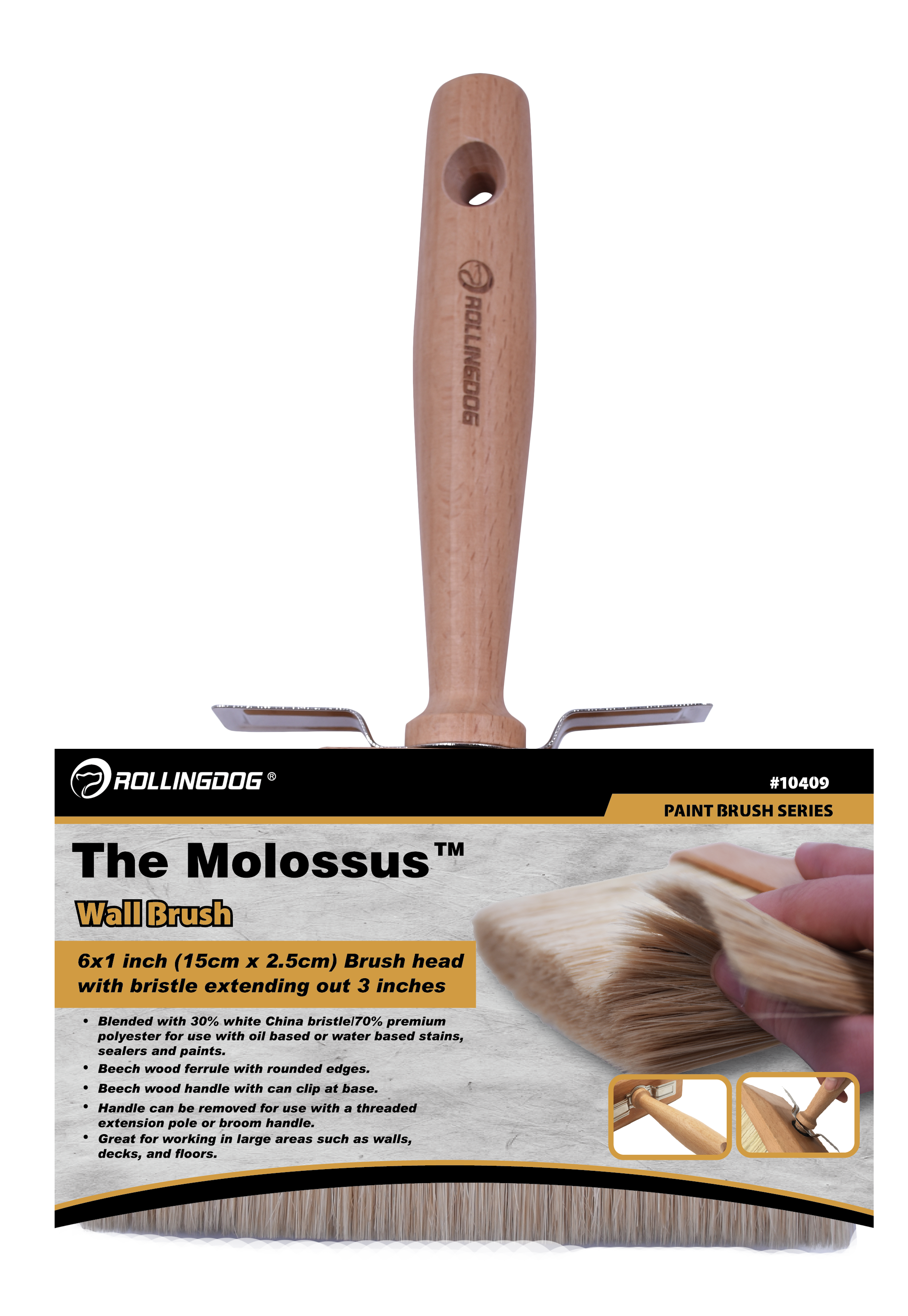 The MolossusTM Wall Brush                                                                                                                                                                               