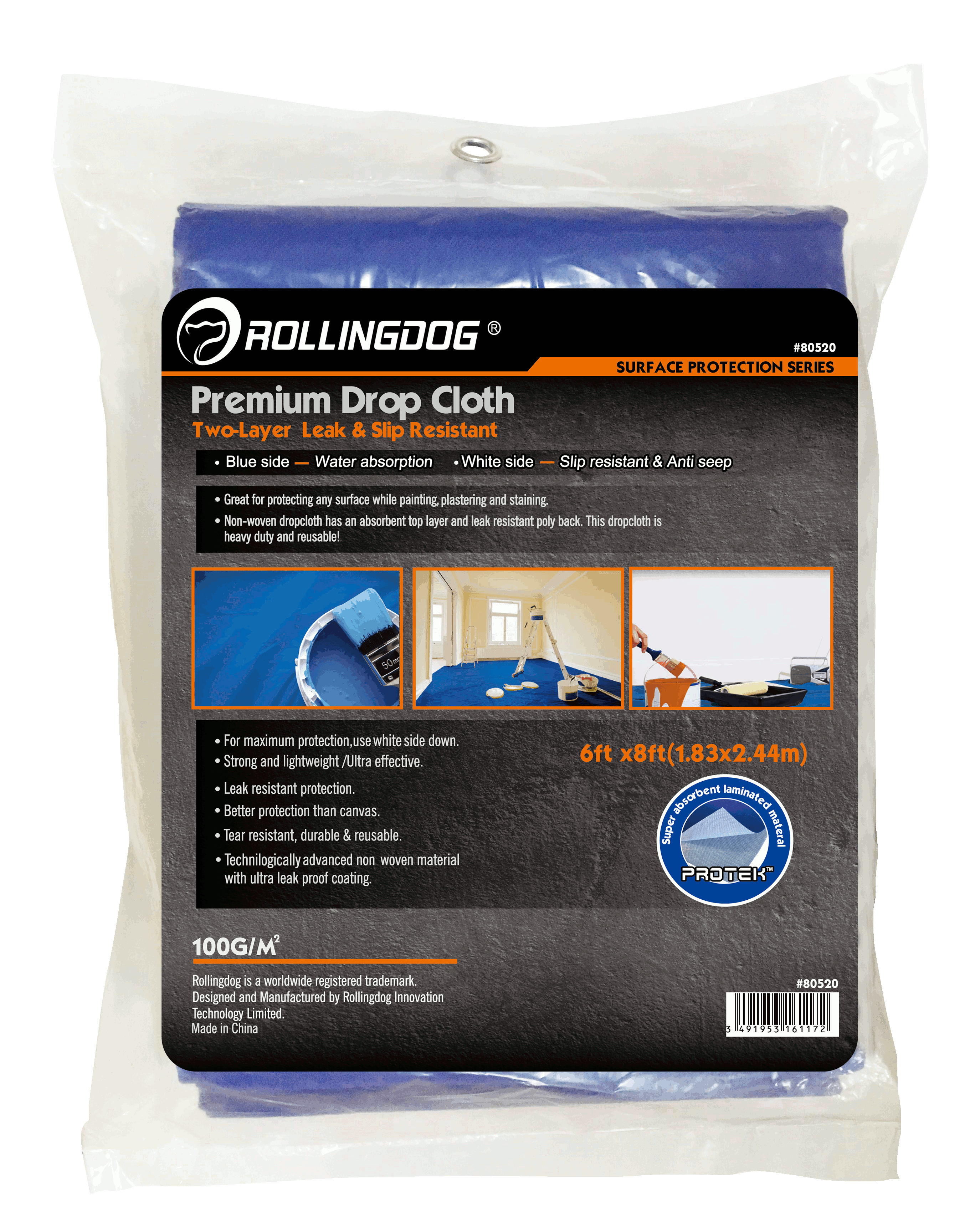 BLUE DEFENDER TM Premium Drop Cloth                                                                                                                                                                     