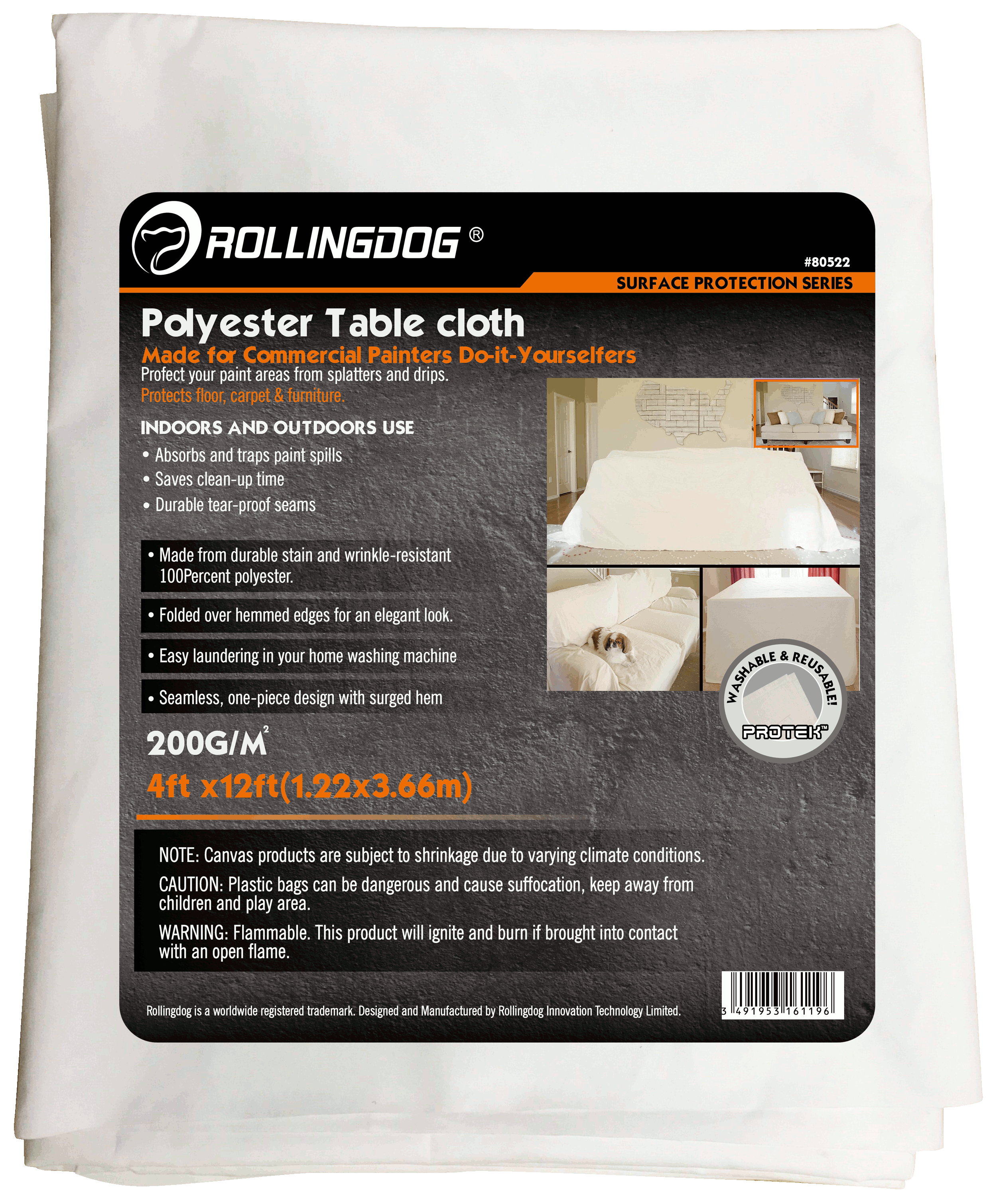 POLY GUARDTM Polyester Drop cloth                                                                                                                                                                       