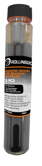 Carpenter Pencils With Sharpener And Sheath (13pcs)                                                                                                                                                     