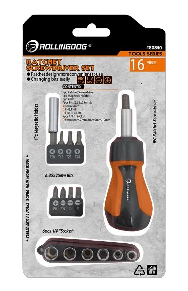 Ratchet Screwdriver Set (16pcs)                                                                                                                                                                         