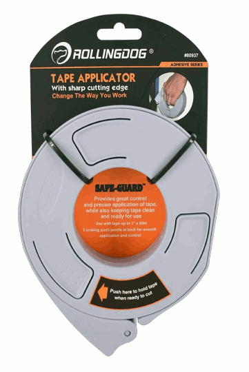 SAFE-GUARDTM Tape Applicator With sharp cutting edge                                                                                                                                                    