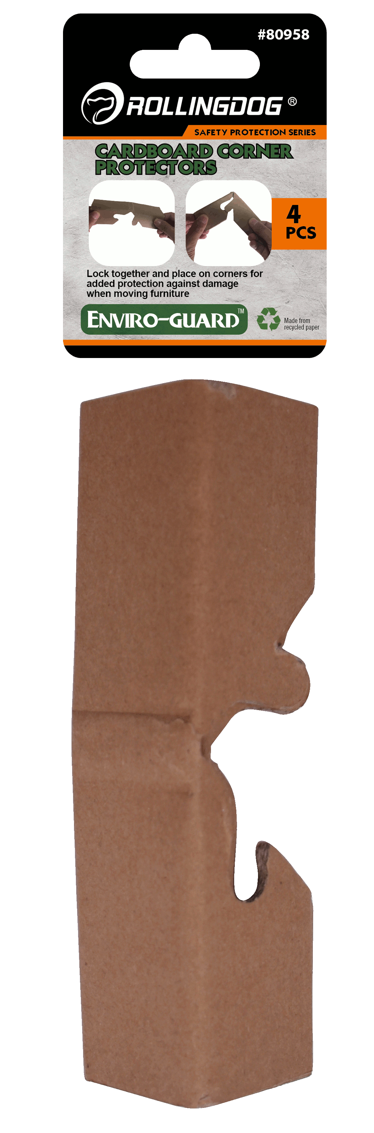 ENVIRO-GUARDTM Cardboard Corner Protectors (4PCS)                                                                                                                                                       